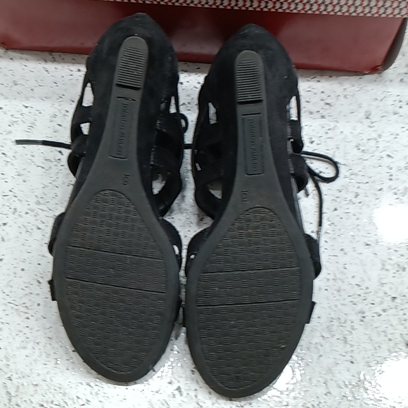 Wedge Ankle Wrap Sandals - Picture 3 of 10